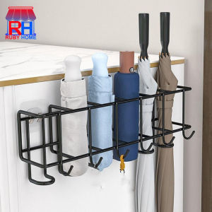 Ruby home Umbrella Storage Rack 4/6 Grids Metal Bag Key bags Storage Holder Multifunctional Wall-mounted rack