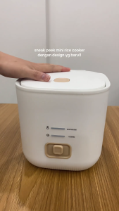 Lunalife Mini Rice Cooker MC 1200 Magic Com 0.8 Liter Low Watt