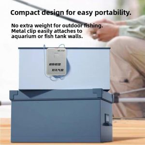 MONLEYTA | German USB Oxygen Pump For Outdoor Fishing Car Use Silent Wireless Lithium Battery Powered Home Aquarium Fish Aerator