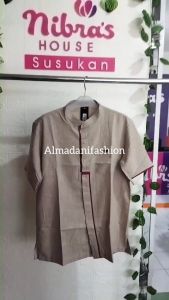 NIBRAS KOKO NK 100 BAJU PRIA MUSLIM LENGAN PENDEK TERBARU