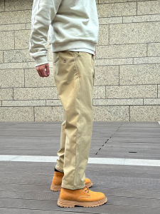 กางเกงทำงานผ้าขนแกะสีกรมท่าสำหรับผู้ชาย กางเกงขายาวทรงหลวมสบาย ๆ ฤดูใบไม้ร่วง/ฤดูหนาว กางเกงกีฬาสันทนาการกลางแจ้ง กางเกงปีนเขา