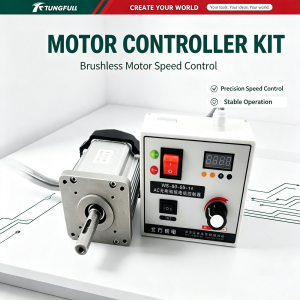 TUNGFULL Brushless Servo Motor With Digital Speed Controller Set Adjustable Speed Forward Reverse Industrial Drive Motor Unit