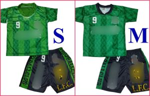 ชุดเด็กแขนสั้น ลายทีมสโมสร ผ้ามันไมโคร ไซส์ S และ M