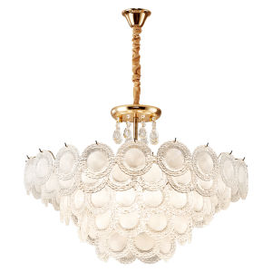 Aiskdan | Influencer Style Simple Modern Creamy French Luxury Crystal Chandelier