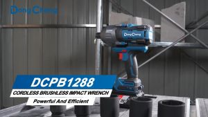 Mesin Pembuka Baut DONGCHENG DCPB1288 FK Cordless Brushless Impact Wrench 3/4\\\" DCPB1288FK