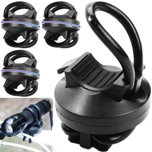 Universal Bicycle Light Clip Holder 360° Degree Rotation Handlebar Clip for LED Flashlight Mountain Bike Front Flash Torch Light Bracket