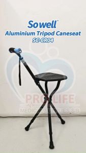 Sowell Aluminium Tripod Cane with seat (SC-CR04)