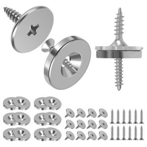 กลอนประตูแม่เหล็กแข็งแรง12ชิ้น ที่จับประตูตู้เสื้อผ้าอุปกรณ์เฟอร์นิเจอร์