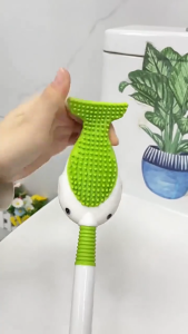 【ส่งจากกทม|พร้อมสต็อก】 ติดผนัง แปรงขัดชักโครก แปรงฉีดชำระห้องน้ำ หัวแปรงทรงหางปลา มีฐานแบบดูด มาพร้อมกับรูระบายน้ํา