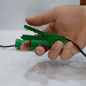 Công tắc mỏ hàn tig xanh ôm tay kiểu mới (new) - công tắc tig không hạt tự khóa nhựa xanh bền