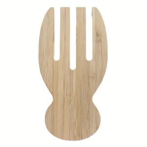 Handcrafted Wooden Salad Spoon Set - Natural Teak Stirring Utensil for Soup Mixing Non-Scratch & Eco-Friendly Kitchen Tool