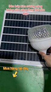 Đèn Bup Kim Cương SIÊU SÁNG năng lượng mặt trời có điều khiển từ xa điều khiển ánh sáng thông minh