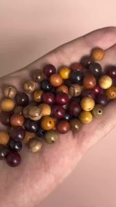 50pcs Natural Wooden Beads Wood Round Beads Loose Spacer Beads DIY For Jewelry Making Bracelet Earring Accessories