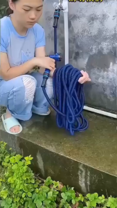 Vòi Xịt Giãn Nở Thông Minh Cao Cấp 15M30M - Dây Bơm Nước Co Giãn Tưới Cây Rửa Xe Có Thể Thu Gọn Tiện Lợi