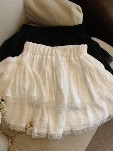 Váy Chữ a Ren Màu Trắng Váy Ngắn Công Chúa Cỡ Lớn Cho Nữ Mùa Hè Mới Về Váy Ngắn Chữ a Ren Ngọt Ngào Váy Công Chúa