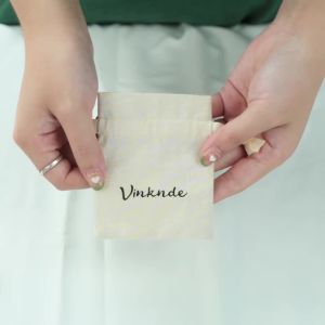 10 Chiếc Tự Nhiên Cotton Vải Bố Tặng Túi Đay Vải Bố Trang Sức Vòng Cổ Bông Tai Nhẫn Người Tổ Chức Túi Cho Giáng Sinh Cưới Ủng Hộ