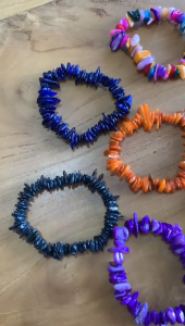 GELANG BATU KERIKIL KERANG ELASTIS/ GELANG BATU ALAM/GELANG TIGER EYE/GELANG MUTIARA