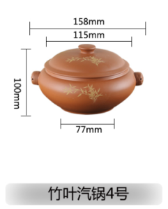Yunnan Ceramic Stove Pot Chicken Steamer Soup Cooking Utensil Sand Pot Ceramic Stove Pot with Lid Kitchen Cooking Tools