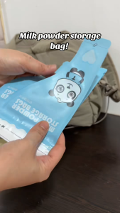 90Pcs baby milk powder storage bag portable disposable double-track sealed leakproof powder bag 50g