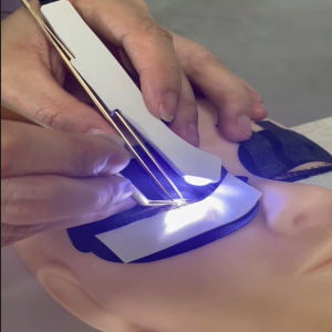 Led white light Eyelash extension grafting UV colloidal curing lamp with Eyelashs Tweezers  1/2 bottle glue