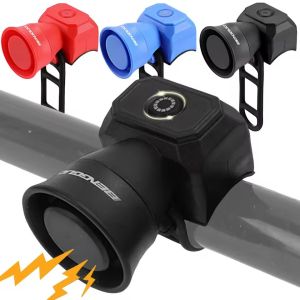 Loud Bicycle Bell Safety Warning Alarm Horn Waterproof Rechargeable for Mountain MTB Road Bike 5 Models Horn Cycling Equipment