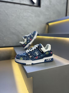 Fall New Style Thick Bottom Casual Shoes Mens Denim Print Frayed Jeans Fat Duck Shoes Breathable Soft Sole Sports Sneakers