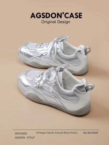 Agsdon | Silver Training Shoe For Women Summer Casual And Sporty