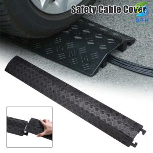 PVC Cable Ramp Floor Cable Cover: 100x20x13cm 1M Cable Hose Protector