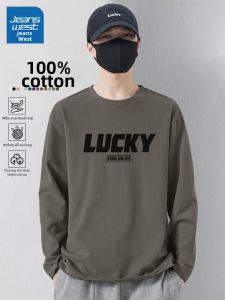 Jeanswest | Áo Thun Dài Tay Cotton Trẻ Trung Nam Phong Cách Casual Mỹ Mùa Xuân