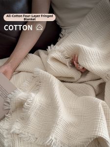 Kiss Dear | 100% Cotton Knit Blanket Sofa Throw Office Nap Decor