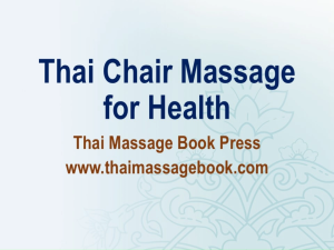 Thai Chair (Seated) Massage
