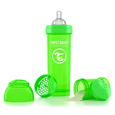 Twistshake baby bottle with anti-colic teat 180ml 260ml 330ml
