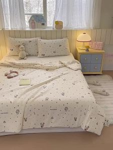 Summer Cooling Thin Quilt for Family Bedroom Dormitory Children Washable
