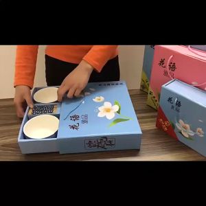 YAGE ชุดถ้วยชามหลากหลายสี Ceramic cup ชุดของรับไหว้และของขวัญเนื่องในโอกาสต่างๆ ตกแต่งบ้าน มีกล่องพร้อมตะเกียบ ผิวสัมผัสด้านในเรียบกันลื่น ราคาถูกมาก