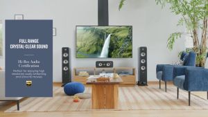 Polk Audio Signature Elite Series ES55 Floorstanding Speaker (tower) for home theater and hifi - color black Polk ES55