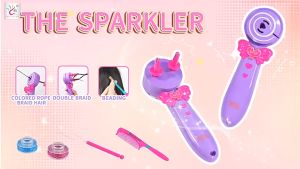 TokoYoyo Mainan Anak Perempuan Salon Salonan Alat Kepang Rambut Otomatis Elektrik Jepitan Styling