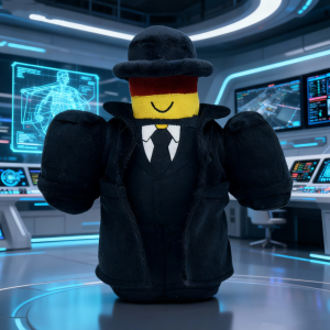 Forsaken Mafioso Plush Cute Gangster Character Stuffed Doll Abandoned Mobster Soft Toy Collectible Gifts for Game Fans Kids