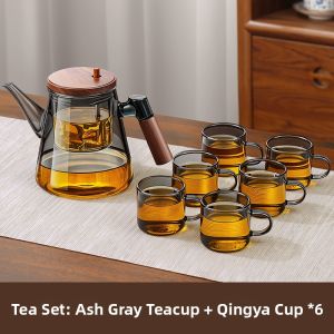 PAKCHOICE | Thick Glass Inner Core Tea Water Separator Tea Ware