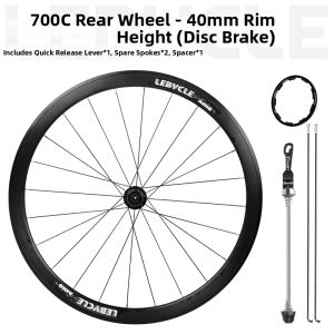 LEBYCLE | Rim Brake Flower Hub 120 Sound Bearings High Wheel Set 40/50mm