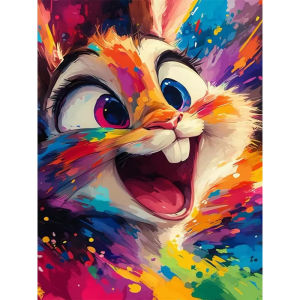 500 1000 1200 2000pcs Colorful Cartoon Rabbit Jigsaw Puzzle For Kids Home Wall Art Creative Gift Family Challenge