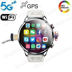 Đồng Hồ Thông Minh GoldenSpike H18 Pro 5G GPS WiFi Camera Xoay NFC 256GB Màn Hình AMOLED Theo Dõi Sức Khỏe Dành Cho Nam Nữ