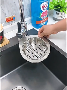 Kitchen Swan Stainless Steel Sink Drain Basket Strainer Food Waste Sink Filter Net Basket Holder colander under sink waterproof