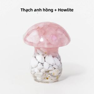 1 PC Tự Nhiên Pha Lê Chip Nhựa Nấm Orgone Đá Chữa Bệnh Mini Hình Tượng Cho Máy Tính Để Bàn Bàn Thờ Trang Trí Phong Thủy Lấy Cảm Hứng Từ Quà Tặng