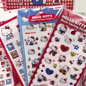joytop | Genuine Sanrio Hello Kitty Stickers for Diary Laptop Phone Luggage Mug Cartoon KT Cat Decals Girls Gift Toys