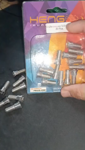 น็อตเลสจานดิส จีออโน่เวฟ / น็อตสแตนเลส จานดิส รุ่น PCX/CLICK/FORZA/ADV/N-MAX/CB/CBR/LEAD ( หัวดกอไม้เล็ก ) สแตนเลส งานเฮงสกรู