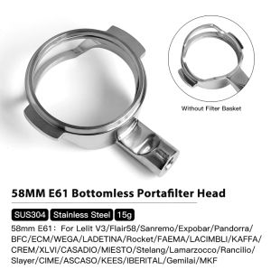 Coffee Bottomless Portafilter Naked Precise Filter Basket For 58MM E61 Lelit Flair ECM Espresso Machine Accessories Barista Tool