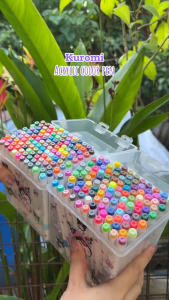 24/60/120 Colors Acrylic Marker Painting Art Supply for Student School Waterproof Free Stickers