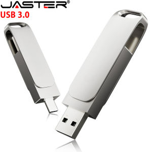 Jaster | USB3.0 TYPE-C USB 3.0 Flash Drive 128GB High Speed Pen Drive 64GB OTG USB-C Memory Stick Mini Metal Pendrive 32GB U Disk 16GB