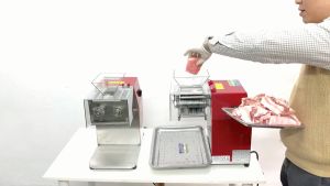 Máy thái thịt quán ăn thái thịt bò bê thit lợn bún cá bê tái bê chín DQ90