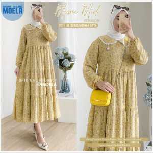 MISNI MIDI DRESS LEMON/GAMIS CANTIK PREMIUM BY MOELA